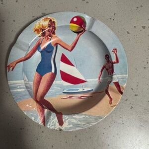 Collectible Sexy Metal Ashtray